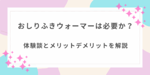 おしりふき　ウォーマー　必要